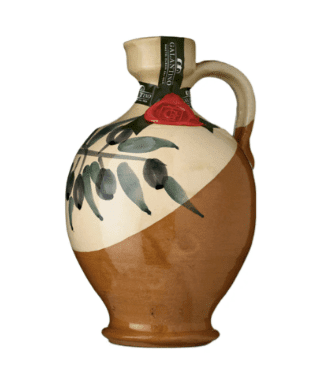 Frantoio Galantino ROBIN Extra Virgin Olive Oil in Hand Painted Ceramic