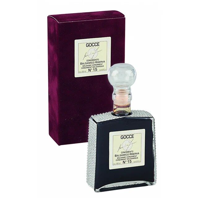 Acetaia Leonardi 15 Year Aged Italian Balsamic Condiment Reserve in Velvet Burgundy Gift Box - Image 2